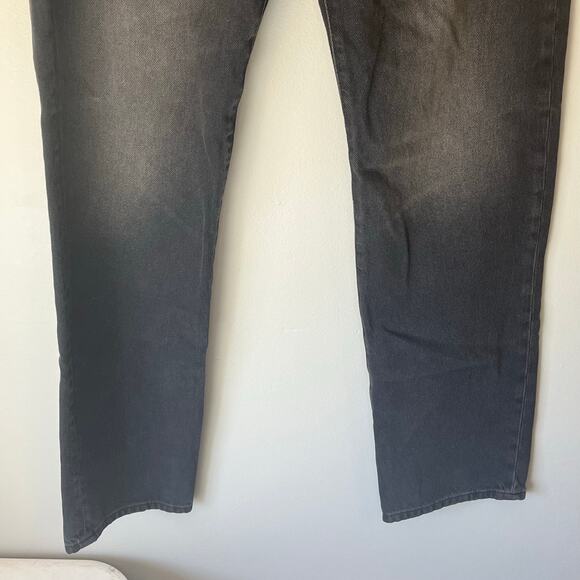 NWT! Zara Straight Leg Dark Gray High Rise Jean Size 4 - Picture 10 of 13
